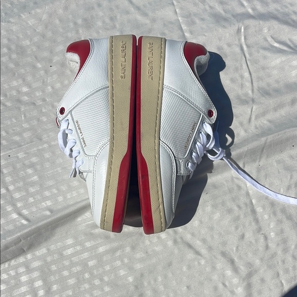 Saint Laurent White and Red Sneakers - Picture 3 of 6